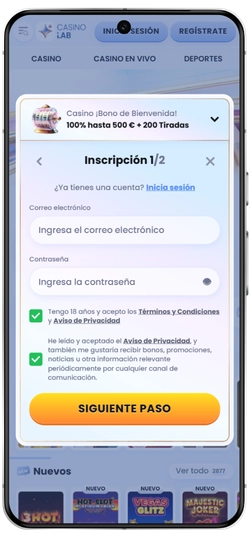 Registrarse