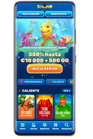 Spinfin app para Android - versión móvil del casino
